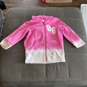 VS Pink half-sleeved zip up hoodie